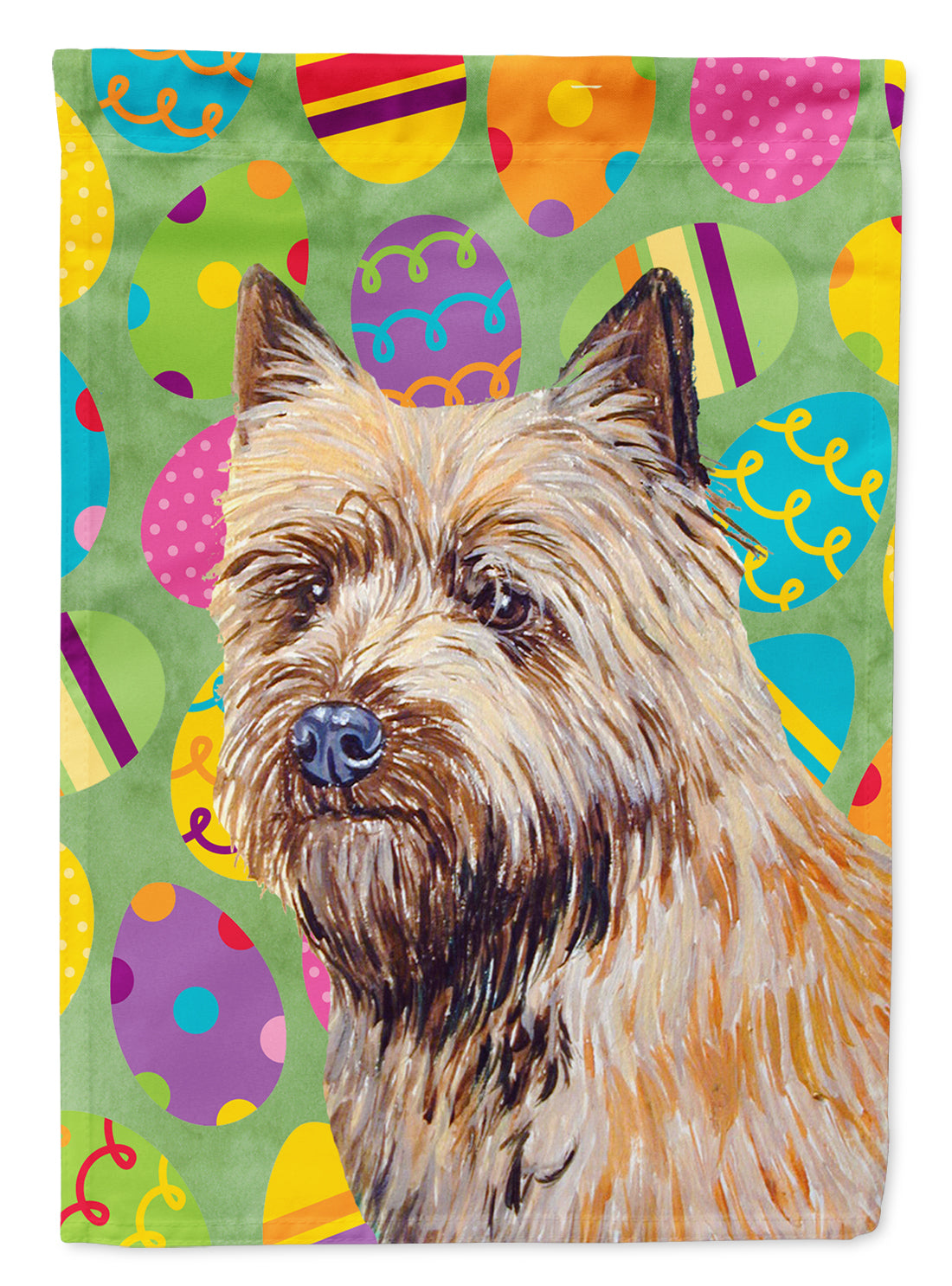 Cairn Terrier Easter Eggtravaganza Garden Flag Mailbox Decorative Yard Banner Outside Patio Artwork for Flower Beds, Garden Size, Multicolor
