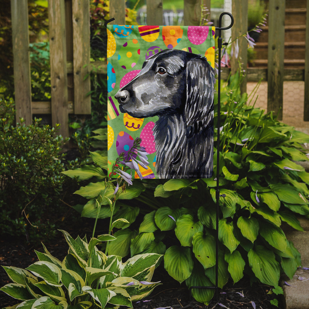 Flat Coated Retriever Easter Eggtravaganza Garden Flag Mailbox Decorative Yard Banner Outside Patio Artwork for Flower Beds, Garden Size, Multicolor