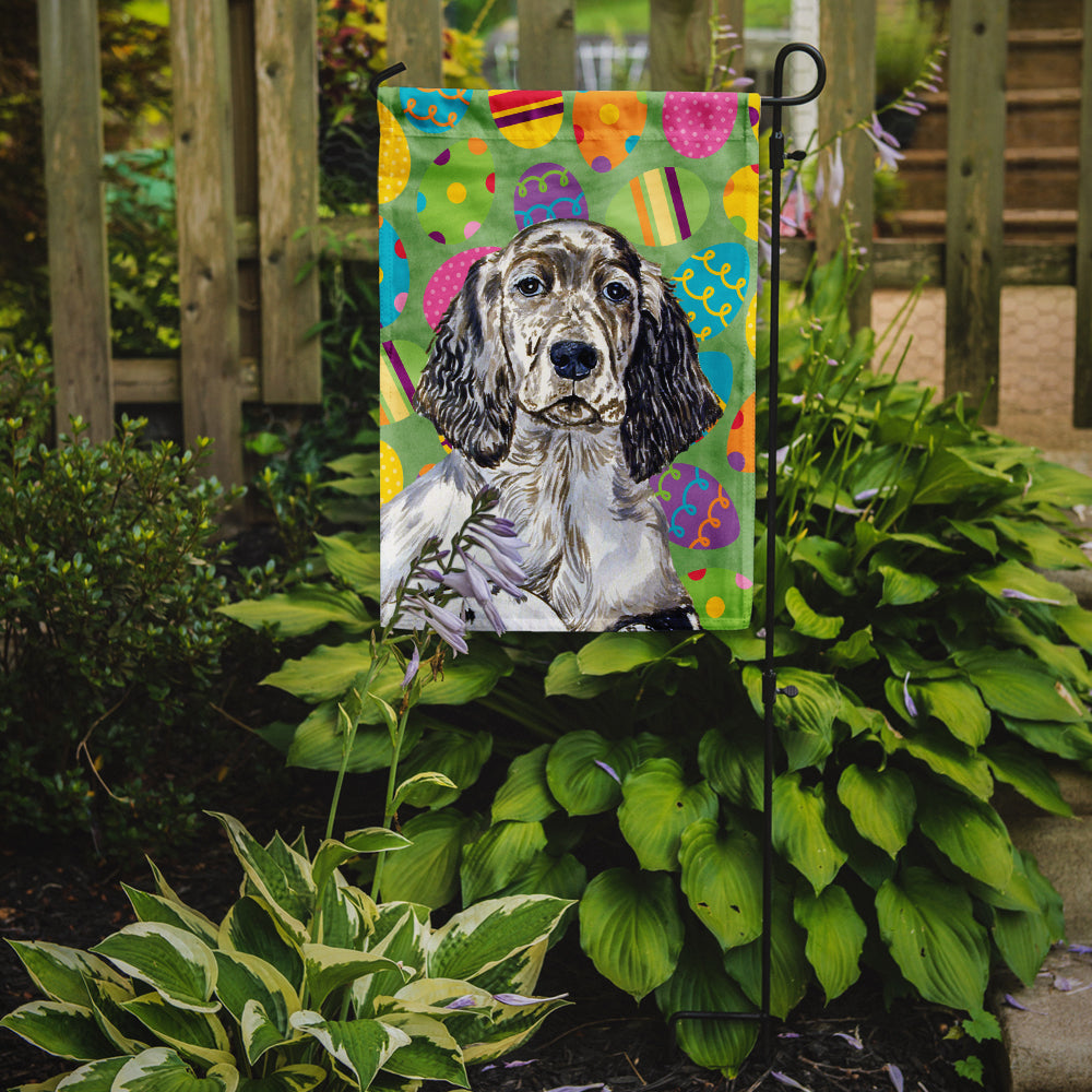 English Setter Easter Eggtravaganza Garden Flag Mailbox Decorative Yard Banner Outside Patio Artwork for Flower Beds, Garden Size, Multicolor
