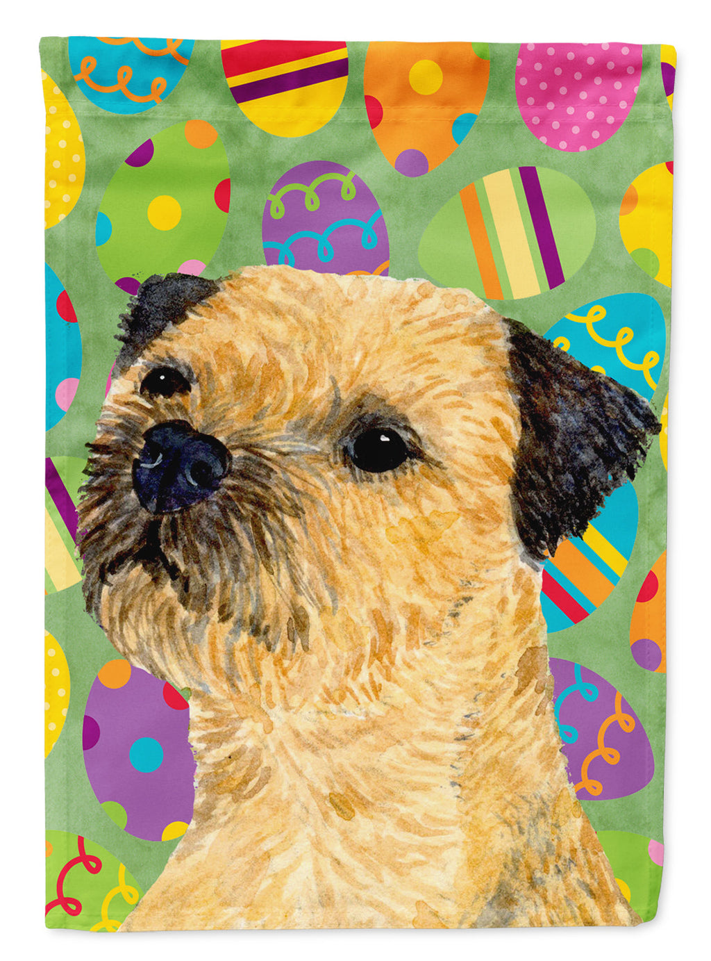 Border Terrier Easter Eggtravaganza Garden Flag Mailbox Decorative Yard Banner Outside Patio Artwork for Flower Beds, Garden Size, Multicolor