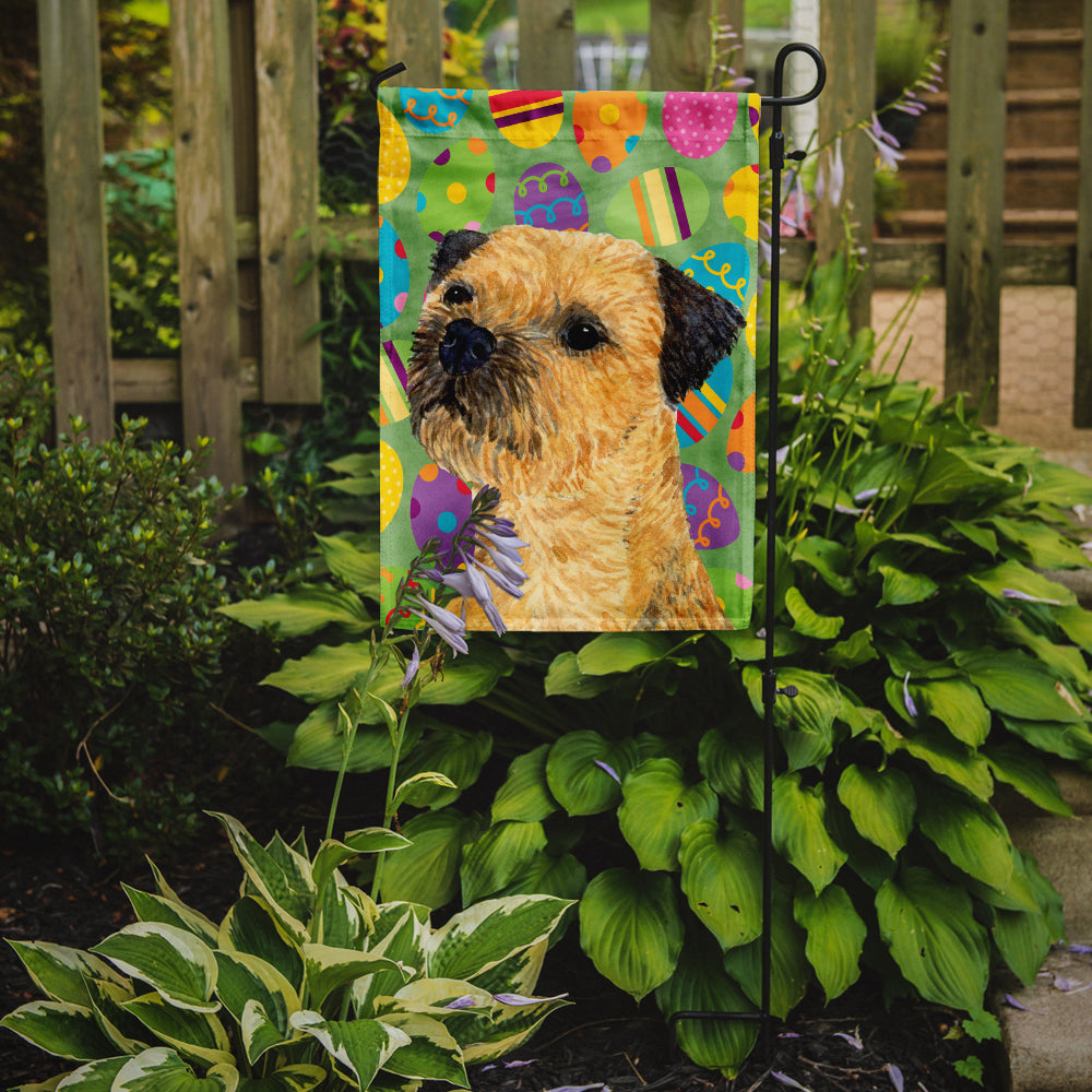 Border Terrier Easter Eggtravaganza Garden Flag Mailbox Decorative Yard Banner Outside Patio Artwork for Flower Beds, Garden Size, Multicolor