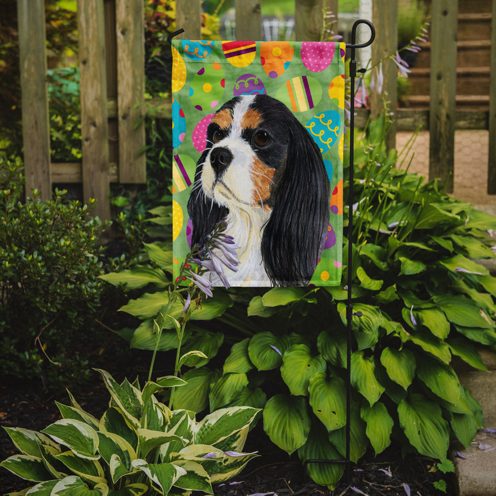 Cavalier Spaniel Easter Eggtravaganza Garden Flag Mailbox Decorative Yard Banner Outside Patio Artwork for Flower Beds, Garden Size, Multicolor
