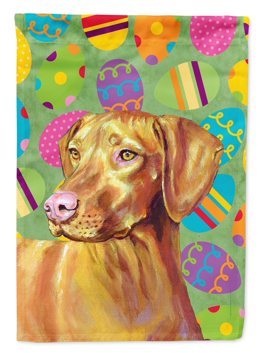 Vizsla Easter Eggtravaganza Garden Flag Mailbox Decorative Yard Banner Outside Patio Artwork for Flower Beds, Garden Size, Multicolor