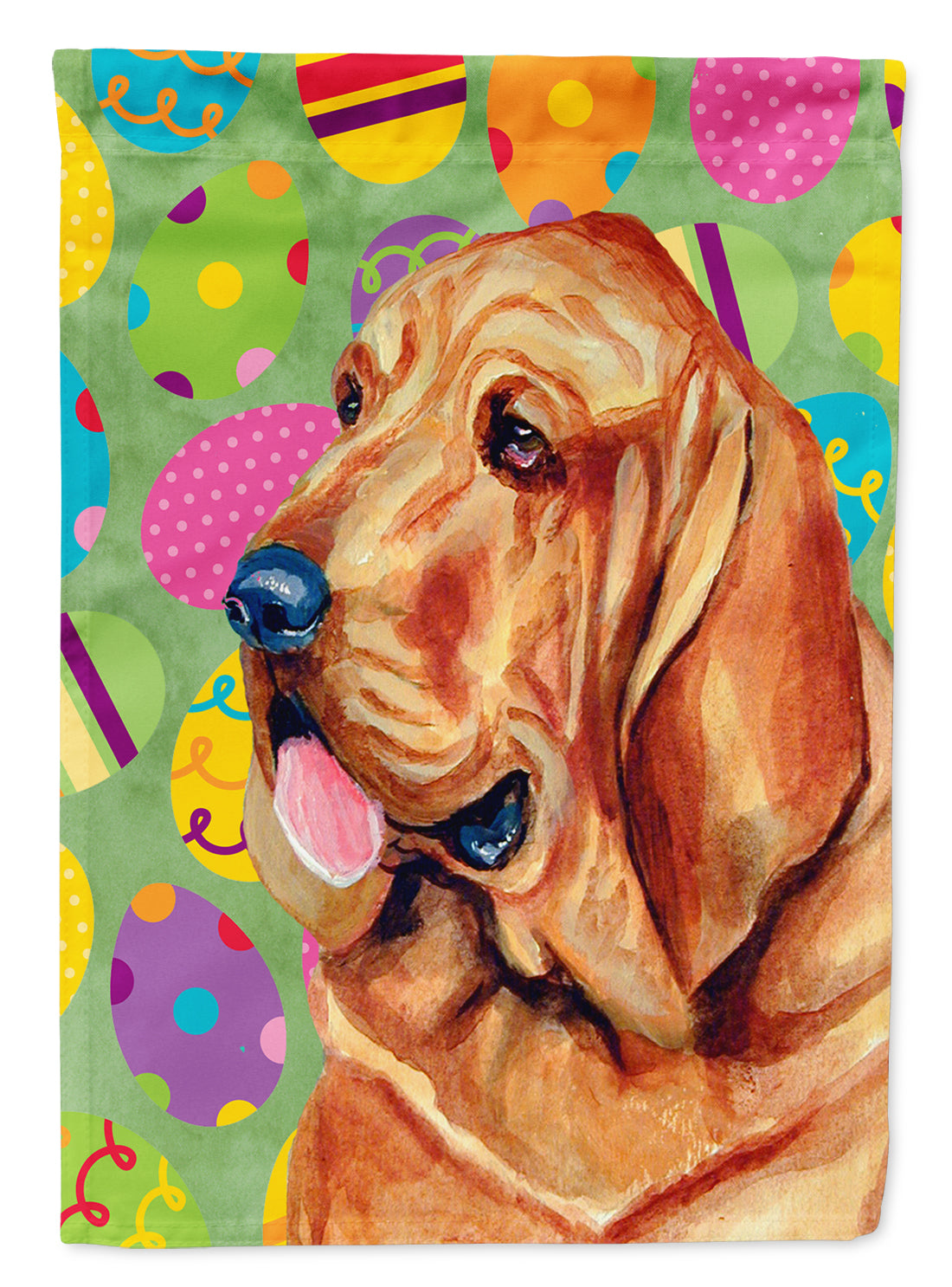 Bloodhound Easter Eggtravaganza Garden Flag Mailbox Decorative Yard Banner Outside Patio Artwork for Flower Beds, Garden Size, Multicolor
