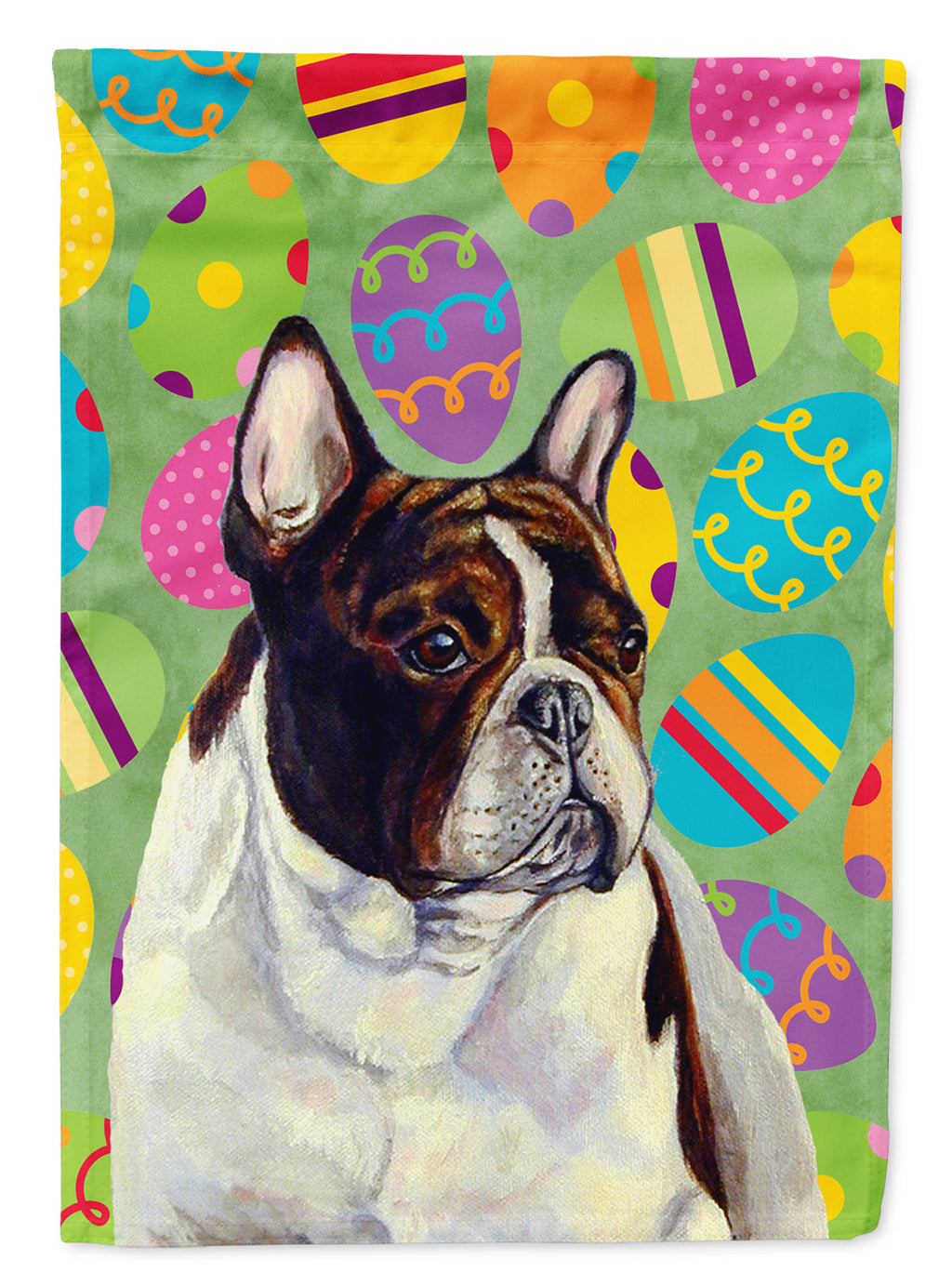 French Bulldog Easter Eggtravaganza Garden Flag Mailbox Decorative Yard Banner Outside Patio Artwork for Flower Beds, Garden Size, Multicolor