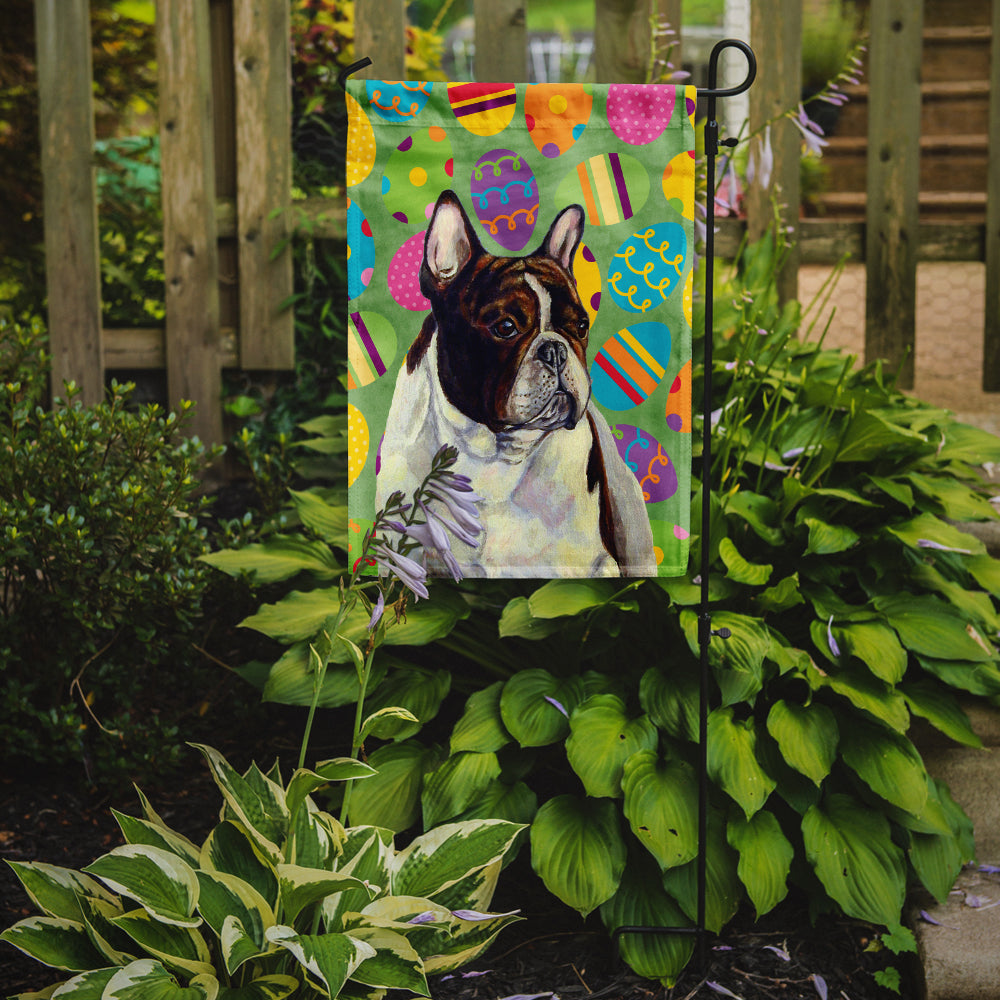 French Bulldog Easter Eggtravaganza Garden Flag Mailbox Decorative Yard Banner Outside Patio Artwork for Flower Beds, Garden Size, Multicolor