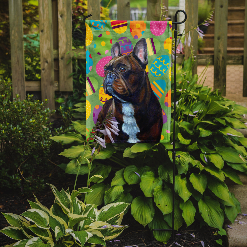French Bulldog Easter Eggtravaganza Garden Flag Mailbox Decorative Yard Banner Outside Patio Artwork for Flower Beds, Garden Size, Multicolor