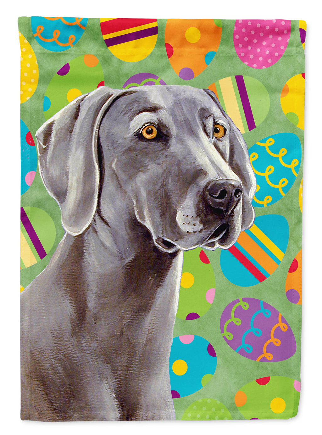 Weimaraner Easter Eggtravaganza Garden Flag Mailbox Decorative Yard Banner Outside Patio Artwork for Flower Beds, Garden Size, Multicolor