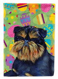 Brussels Griffon Easter Eggtravaganza Garden Flag Mailbox Decorative Yard Banner Outside Patio Artwork for Flower Beds, Garden Size, Multicolor