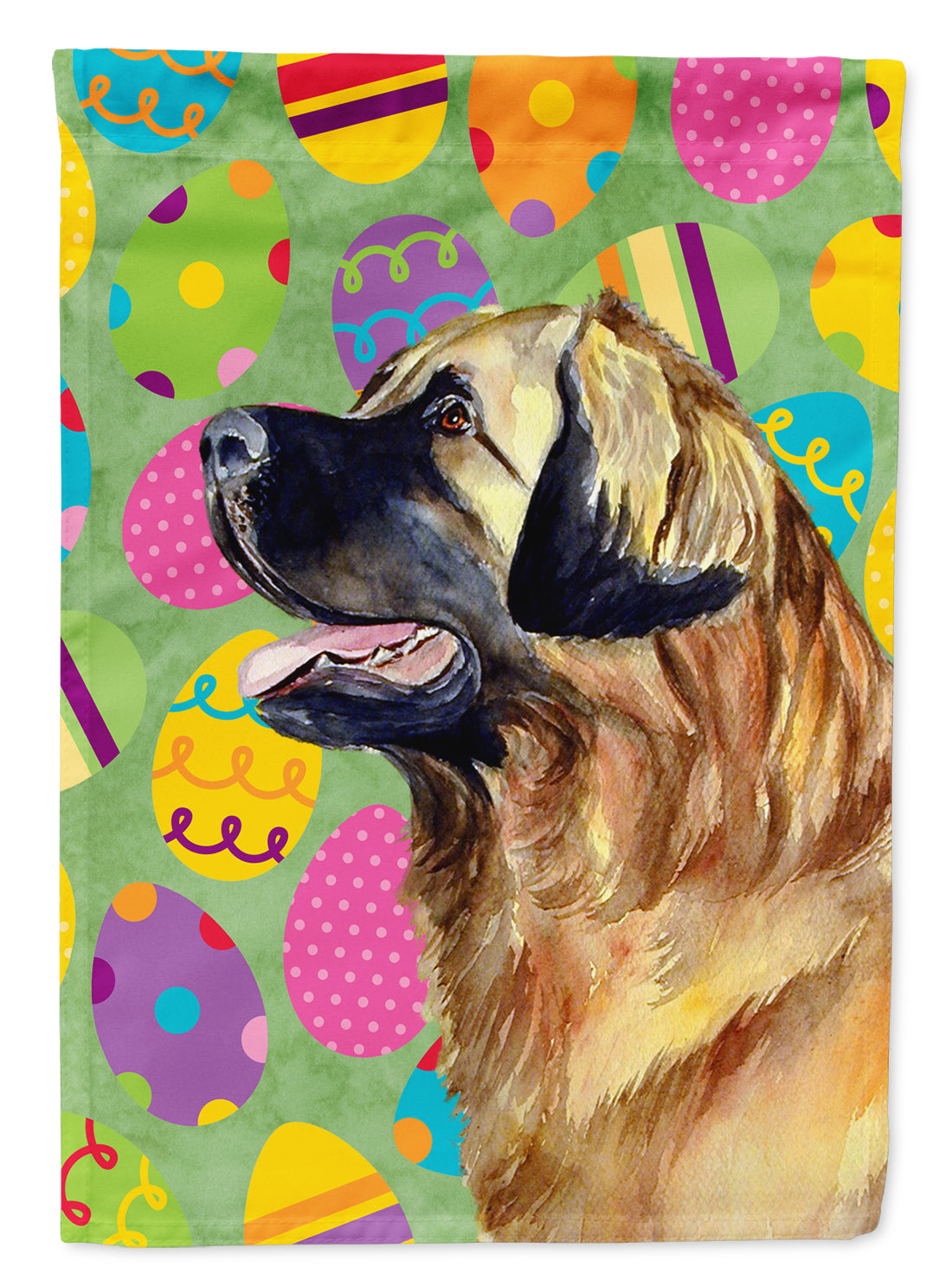 Leonberger Easter Eggtravaganza Garden Flag Mailbox Decorative Yard Banner Outside Patio Artwork for Flower Beds, Garden Size, Multicolor