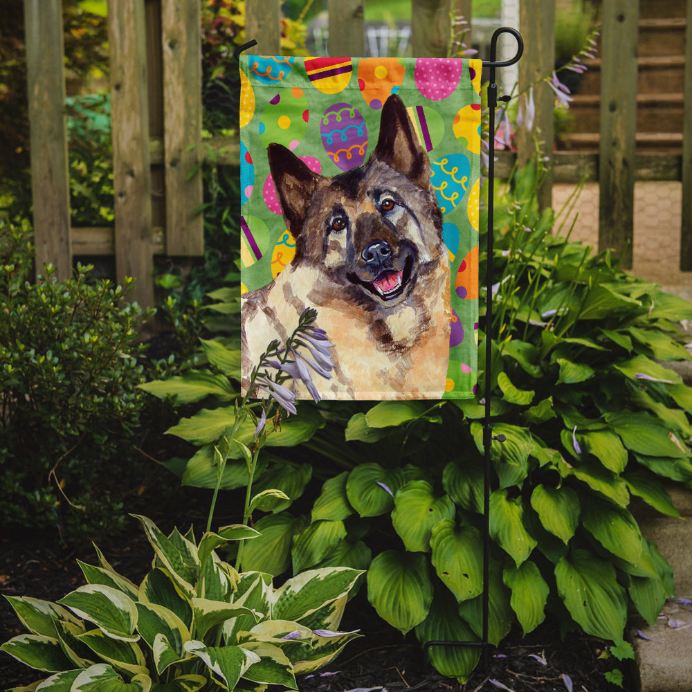Norwegian Elkhound Easter Eggtravaganza Garden Flag Mailbox Decorative Yard Banner Outside Patio Artwork for Flower Beds, Garden Size, Multicolor