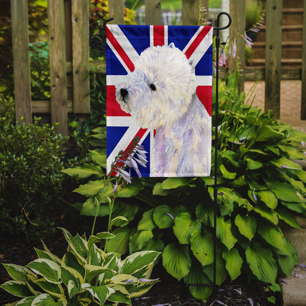 Westie with English Union Jack British Flag Garden Flag Mailbox Decorative Yard Banner Outside Patio Artwork for Flower Beds, Garden Size, Multicolor