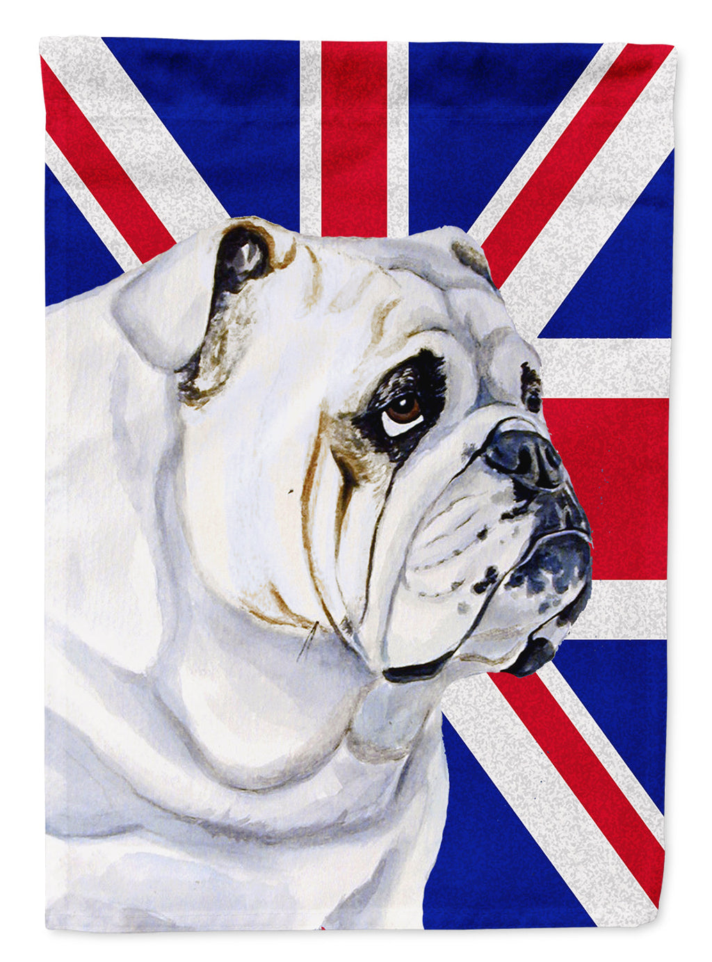 English Bulldog with English Union Jack British Flag Garden Flag Mailbox Decorative Yard Banner Outside Patio Artwork for Flower Beds, Garden Size, Multicolor
