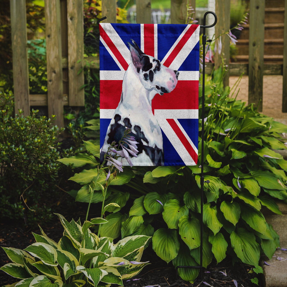 Great Dane with English Union Jack British Flag Garden Flag Mailbox Decorative Yard Banner Outside Patio Artwork for Flower Beds, Garden Size, Multicolor