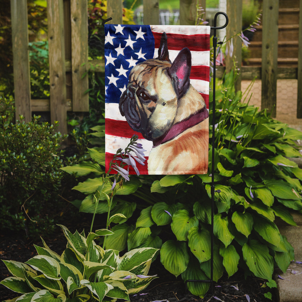 French Bulldog Frenchie USA Patriotic American Flag Garden Flag Mailbox Decorative Yard Banner Outside Patio Artwork for Flower Beds, Garden Size, Multicolor