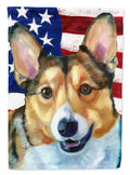 Corgi USA Patriotic American Flag Garden Flag Mailbox Decorative Yard Banner Outside Patio Artwork for Flower Beds, Garden Size, Multicolor