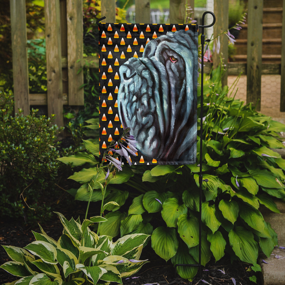 Neapolitan Mastiff Candy Corn Halloween Garden Flag Mailbox Decorative Yard Banner Outside Patio Artwork for Flower Beds, Garden Size, Multicolor