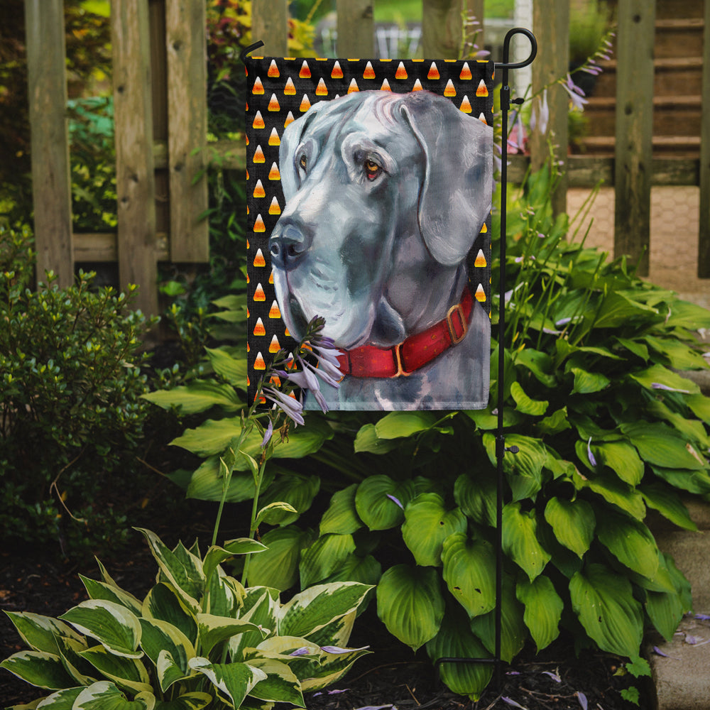 Great Dane Candy Corn Halloween Garden Flag Mailbox Decorative Yard Banner Outside Patio Artwork for Flower Beds, Garden Size, Multicolor