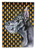 Black Great Dane Candy Corn Halloween Garden Flag Mailbox Decorative Yard Banner Outside Patio Artwork for Flower Beds, Garden Size, Multicolor
