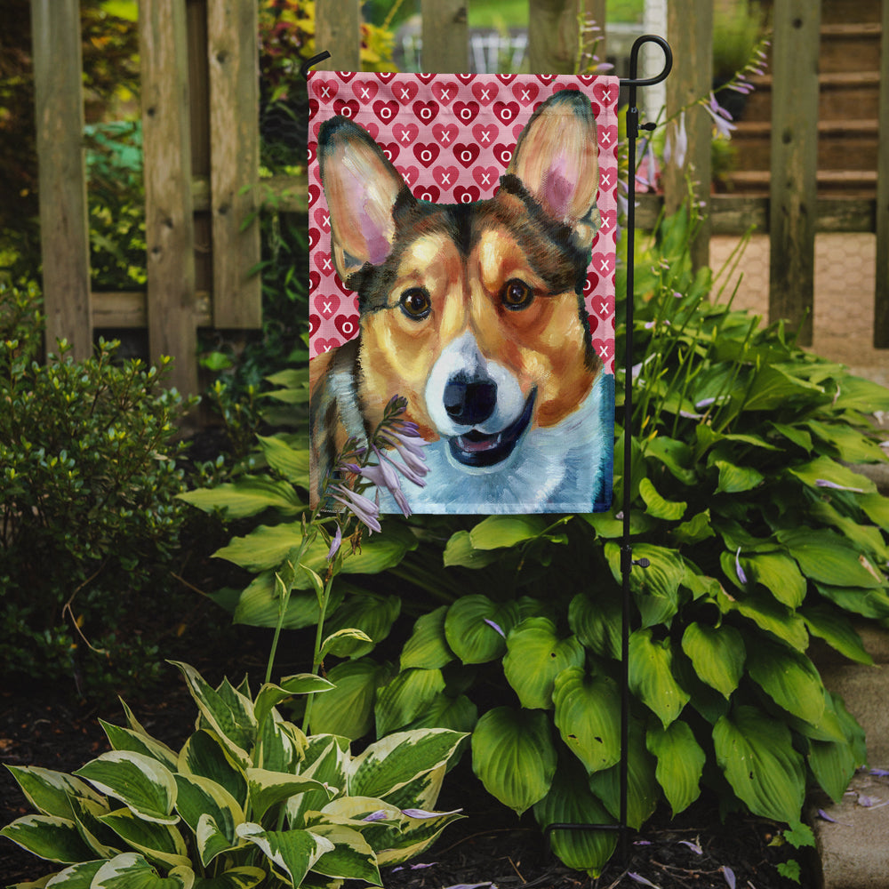 Corgi Hearts Love and Valentine's Day Garden Flag Mailbox Decorative Yard Banner Outside Patio Artwork for Flower Beds, Garden Size, Multicolor