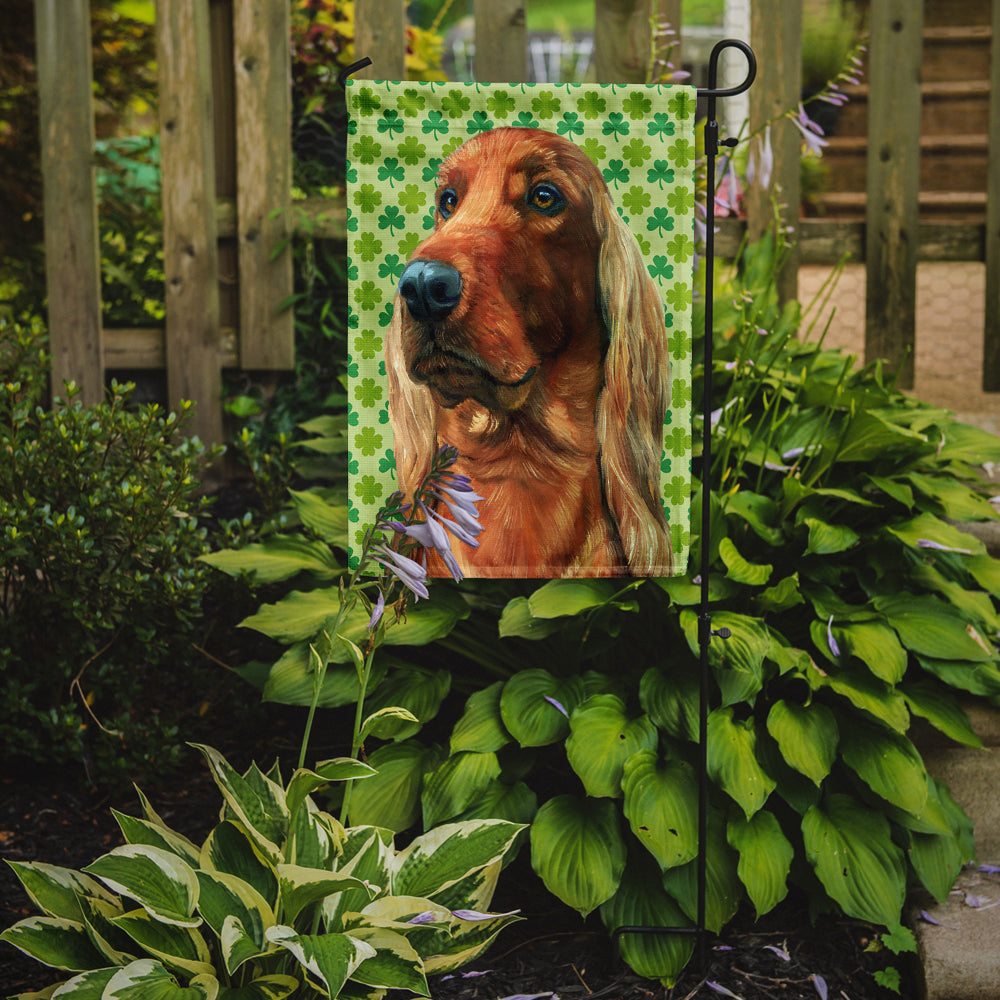 Irish Setter St. Patrick's Day Shamrock Garden Flag Mailbox Decorative Yard Banner Outside Patio Artwork for Flower Beds, Garden Size, Multicolor