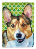 Corgi St. Patrick's Day Shamrock Garden Flag Mailbox Decorative Yard Banner Outside Patio Artwork for Flower Beds, Garden Size, Multicolor