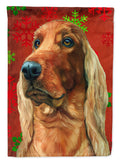 Irish Setter Red Snowflakes Holiday Christmas Garden Flag Mailbox Decorative Yard Banner Outside Patio Artwork for Flower Beds, Garden Size, Multicolor
