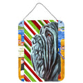 Neapolitan Mastiff Candy Cane Holiday Christmas Wall or Door Hanging Prints Aluminum Metal Sign Kitchen Wall Bar Bathroom Plaque Home Decor Front Door Plaque, 12x16, Multicolor
