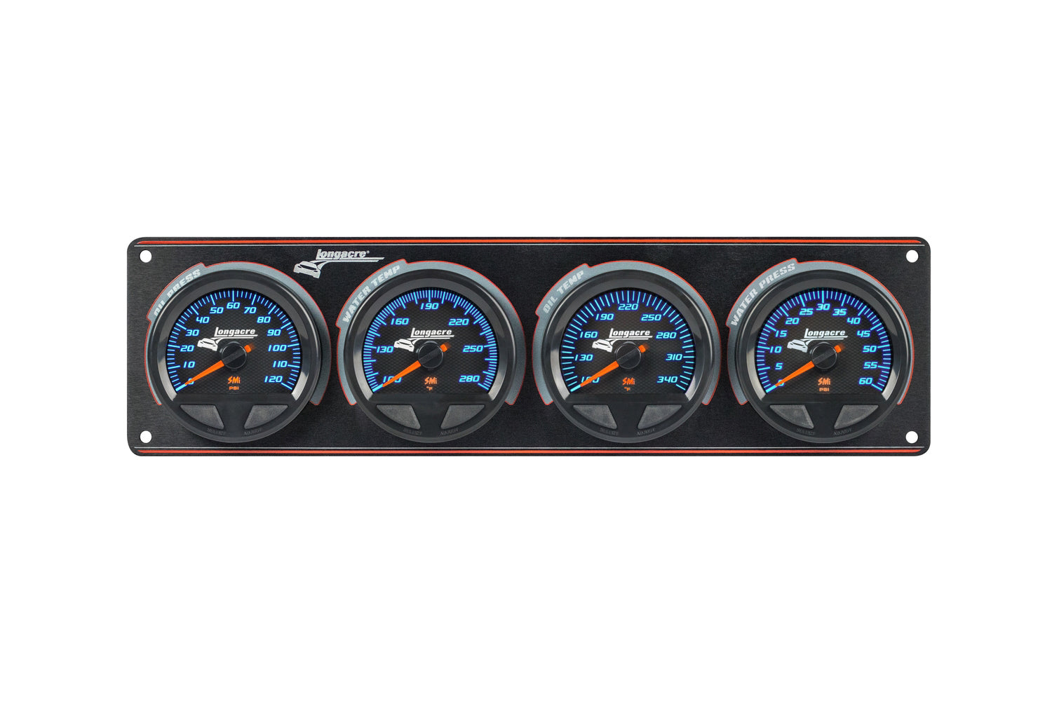 Longacre Waterproof SMI 4 Gauge Panel OP/WT/OT/WP 52-44569