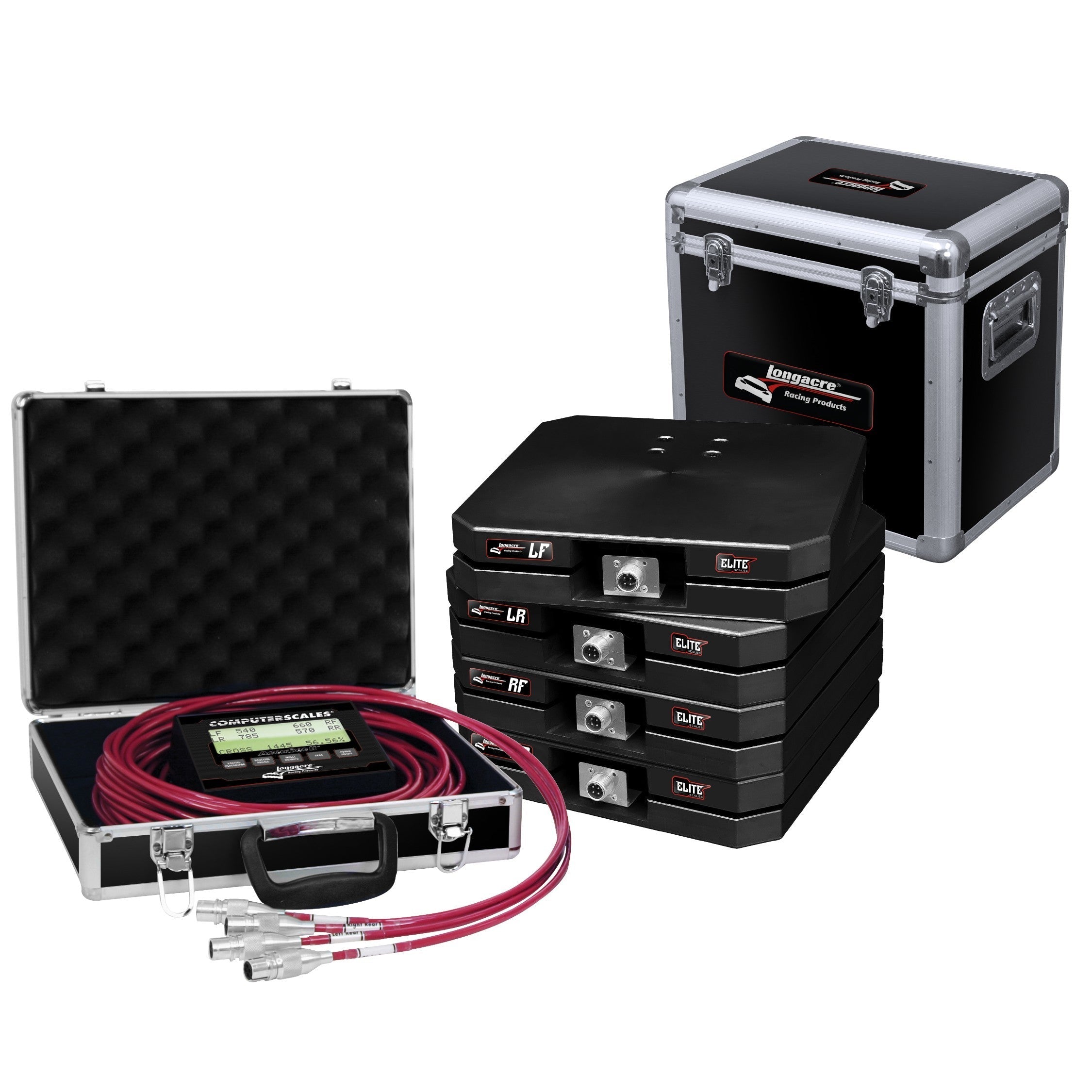 Longacre Scale Set Elite Wired 12in Pads 1100lbs 52-82582