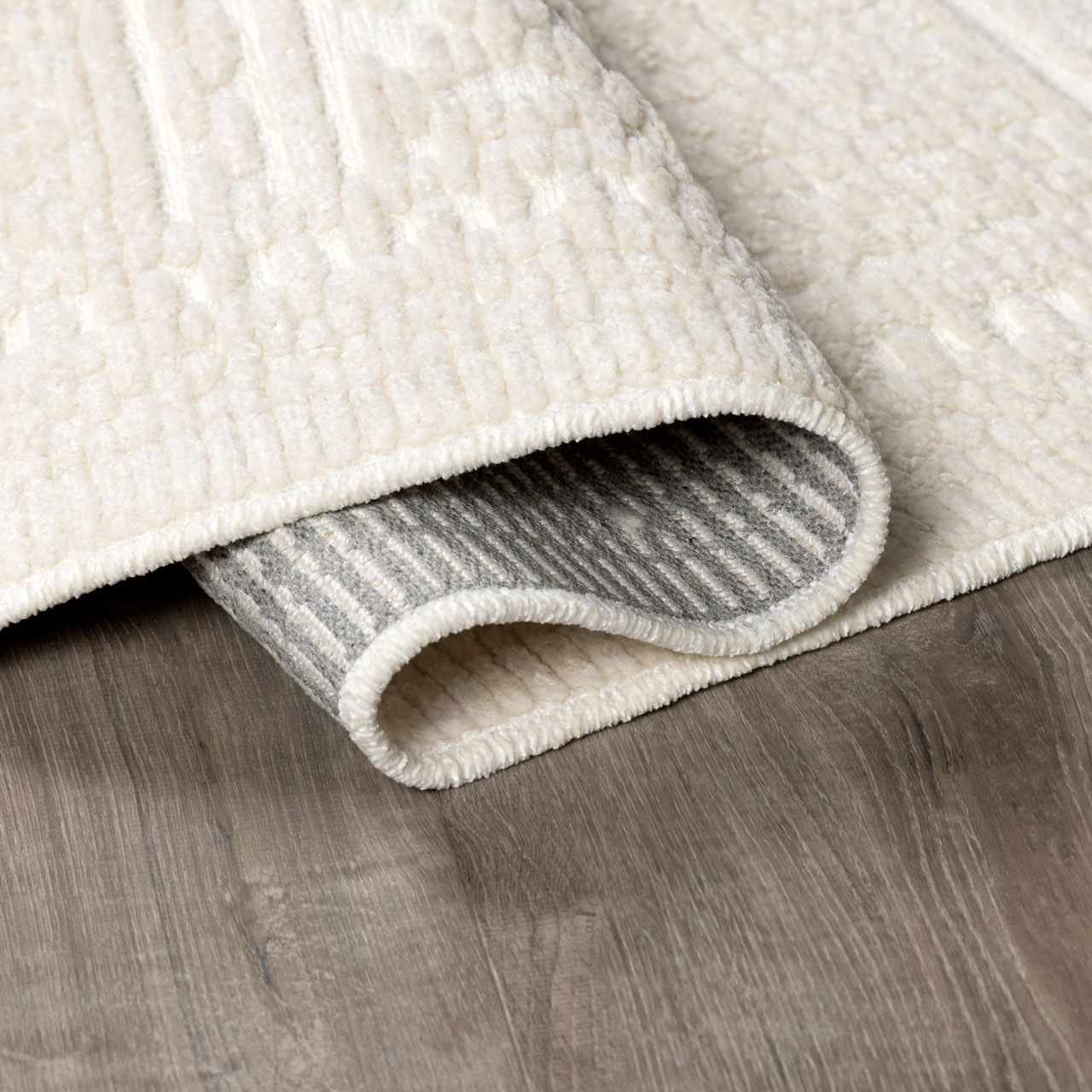 Bahar Cream Washable Area Rug