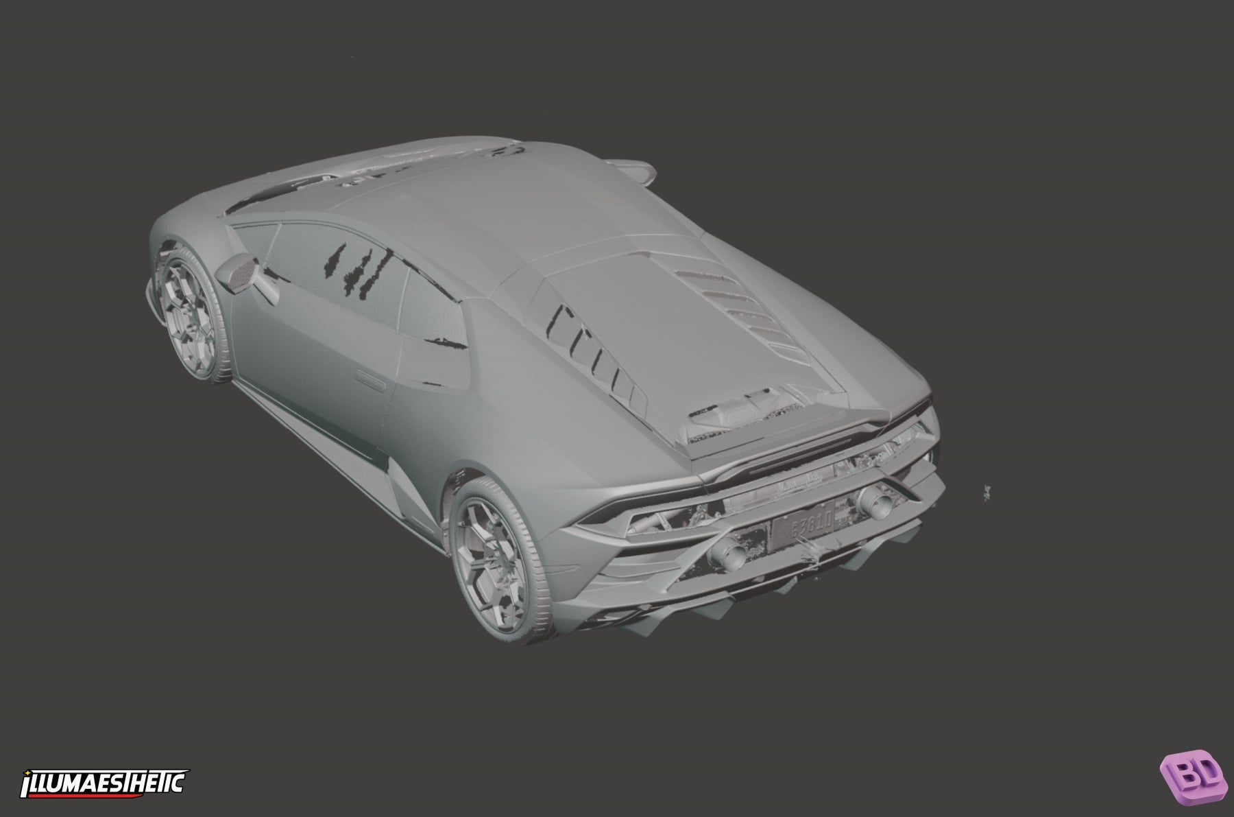 Lamborghini Huracan LP640-4 Evo 3D Scan (2019-2024)