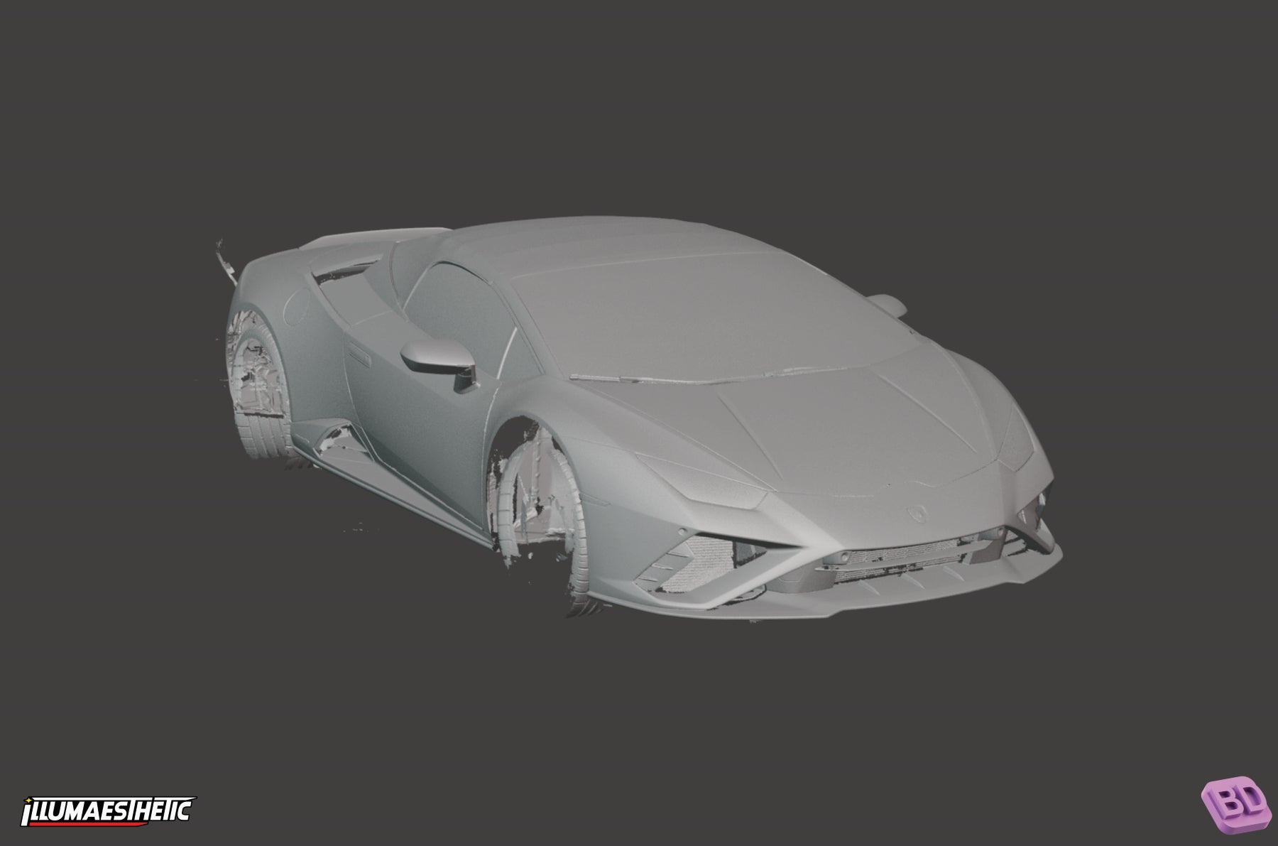 Lamborghini Huracan LP640-4 Evo 3D Scan (2019-2024)