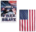Land of the Free Garden Flag 2 Sided Patriotic US