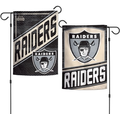 Las Vegas Raiders Garden Flag 2 Sided Retro Classic Logo