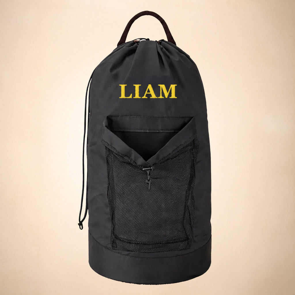 Monogram Laundry Bag Backpack – Personalized Laundry Backpack with Initials