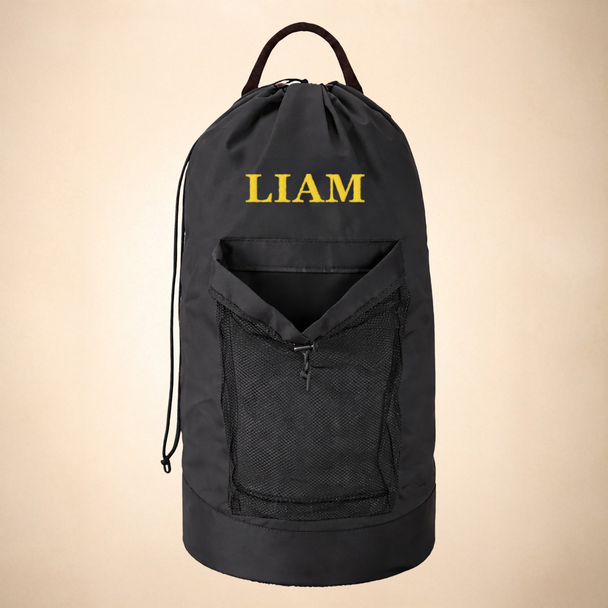 Monogram Laundry Bag Backpack – Personalized Laundry Backpack with Initials