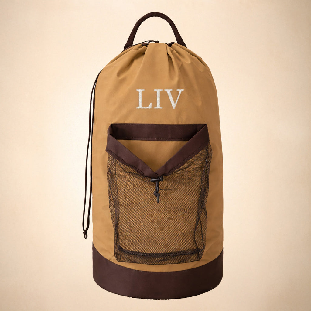 Monogram Laundry Bag Backpack – Personalized Laundry Backpack with Initials