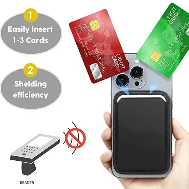 Leather Wallet card holder Case For iPhone.