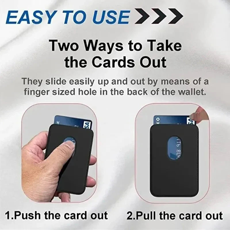 Leather Wallet card holder Case For iPhone.