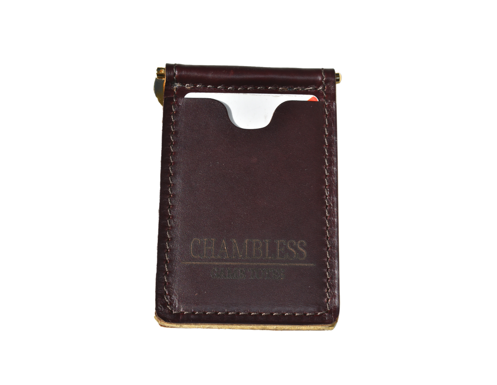 Leather Money Clip and Cardholder