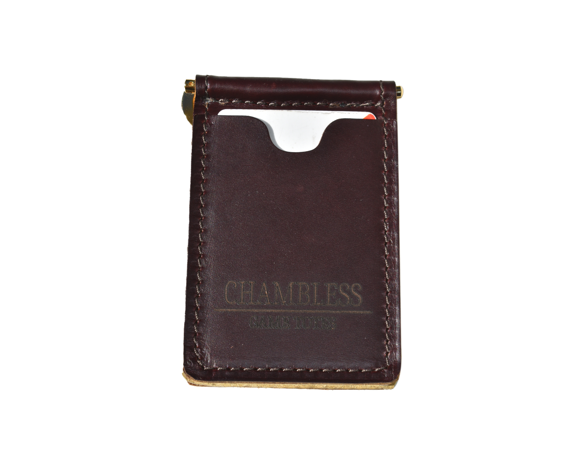 Leather Money Clip and Cardholder
