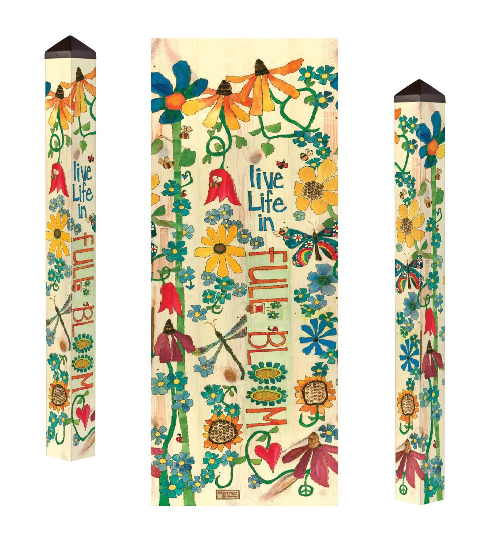 Life In Full Bloom Art Pole 60 Inches