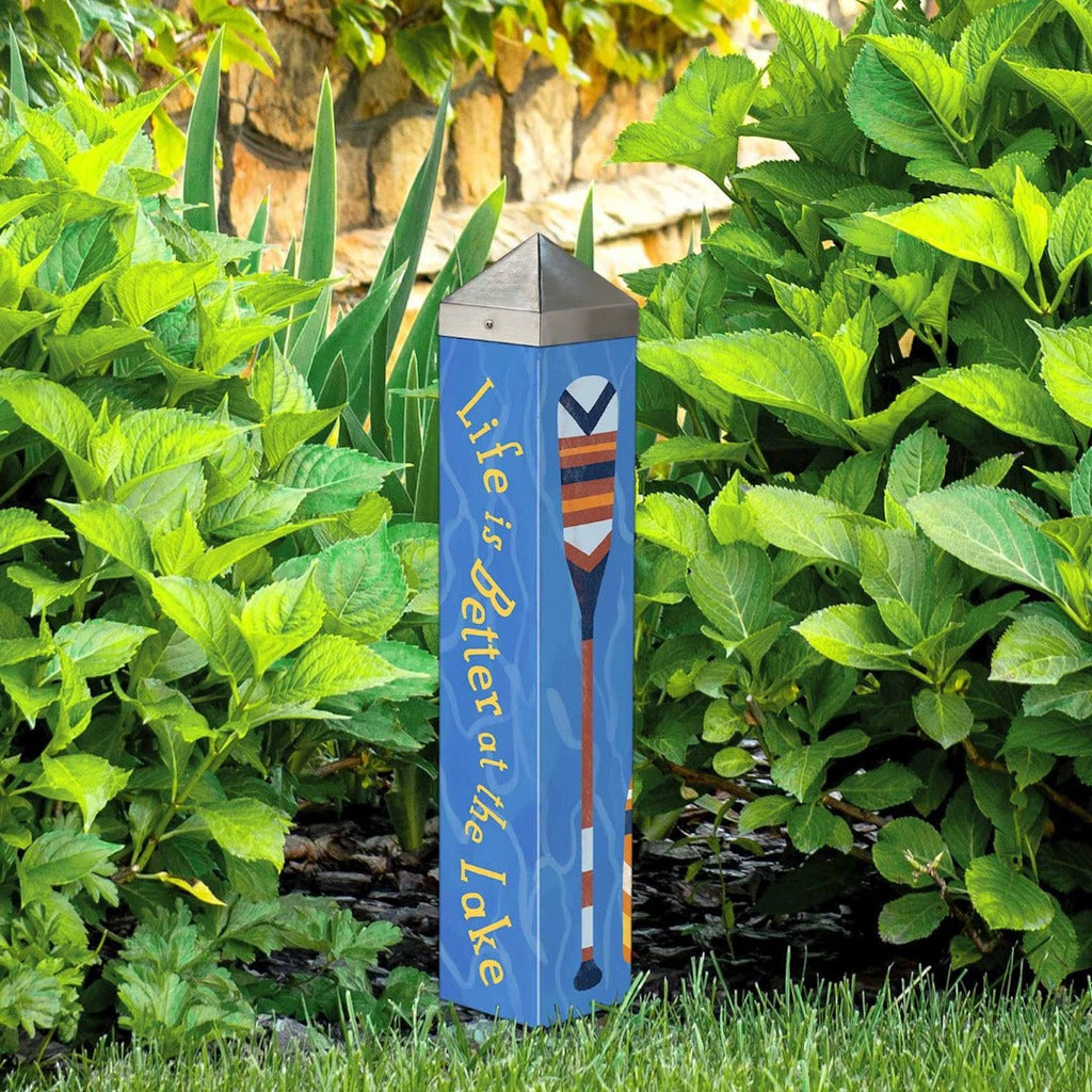 Life Is Better At The Lake Art Pole 20 Inches Tall