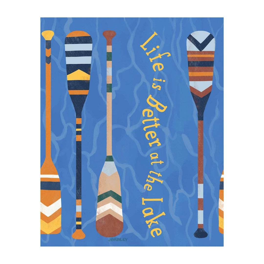 Life Is Better At The Lake Art Pole 20 Inches Tall