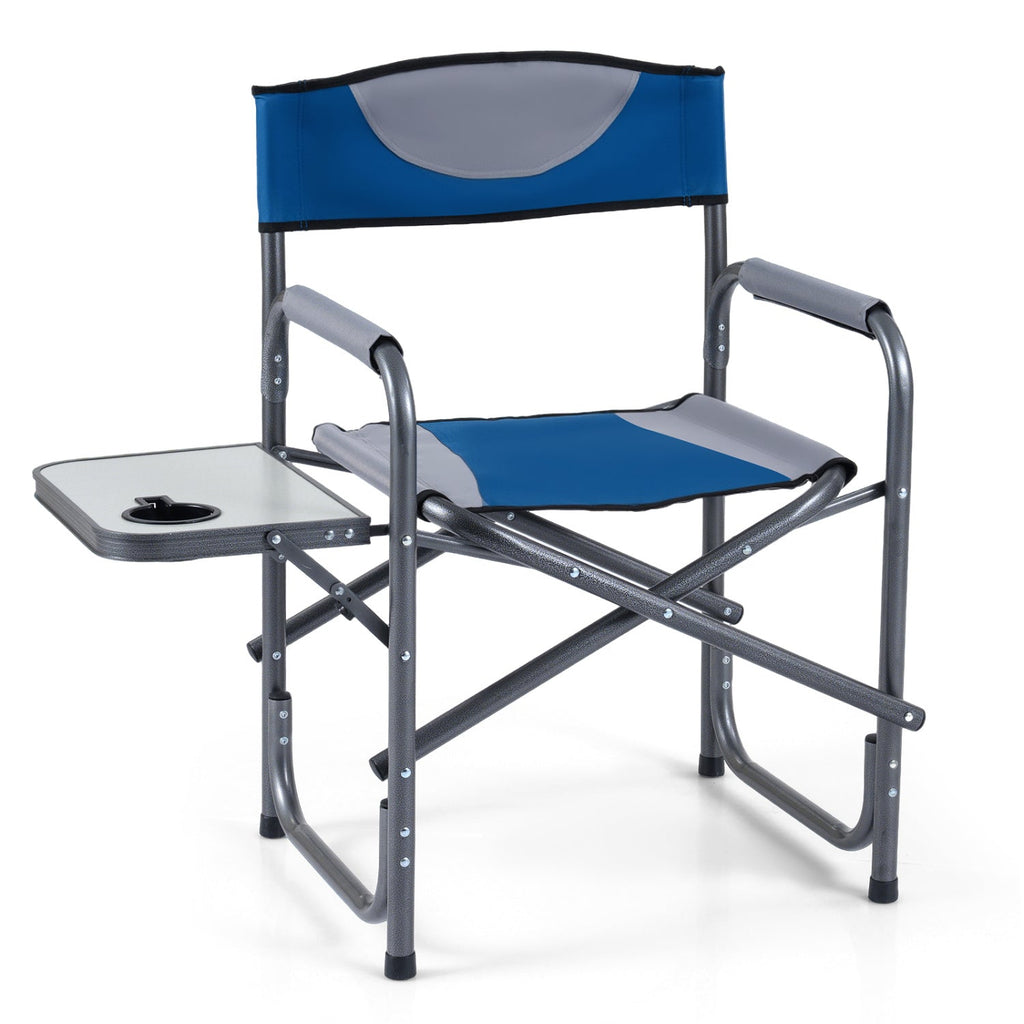 Lightweight Folding Camping Chair with Side Table