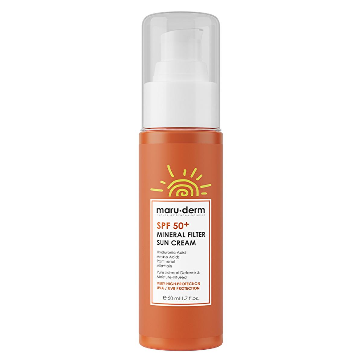 Maruderm SPF 50 Mineral Sunscreen: Broad Spectrum Protection for Sensitive & Pregnancy Skin | Non-Whitening Zinc Oxide Formula
