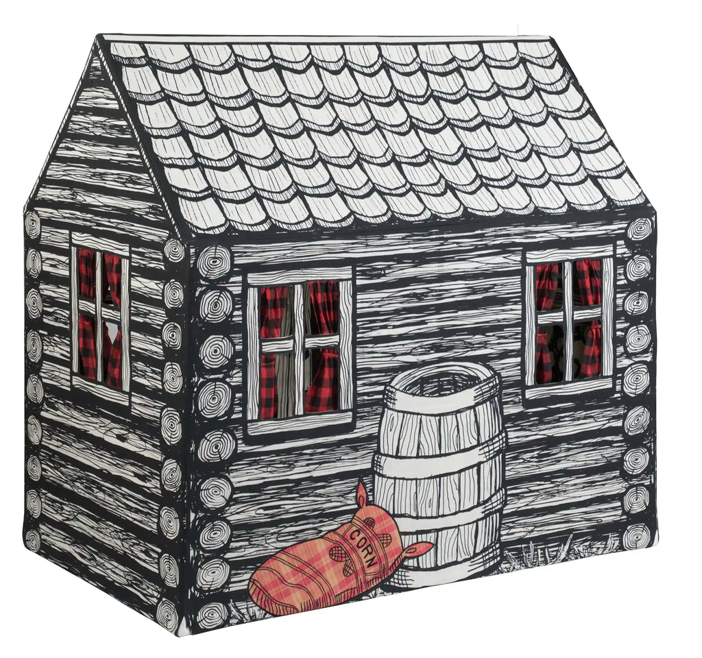 Log Cabin Play Tent for Kids