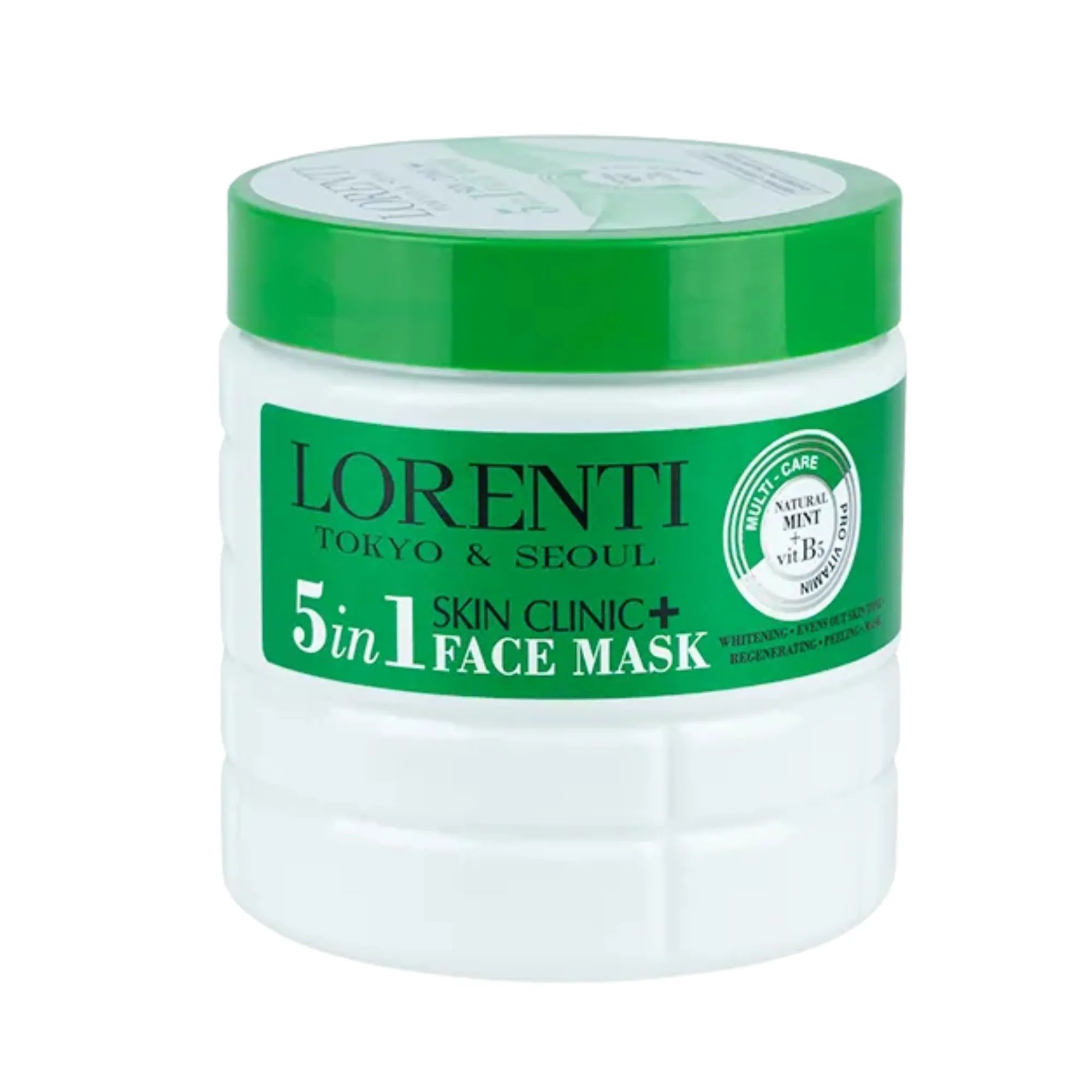 Lorenti Skin Clinic+ 5 in 1 Natural Mint B5 Facial Mask 500ml #LO-FM500-NM