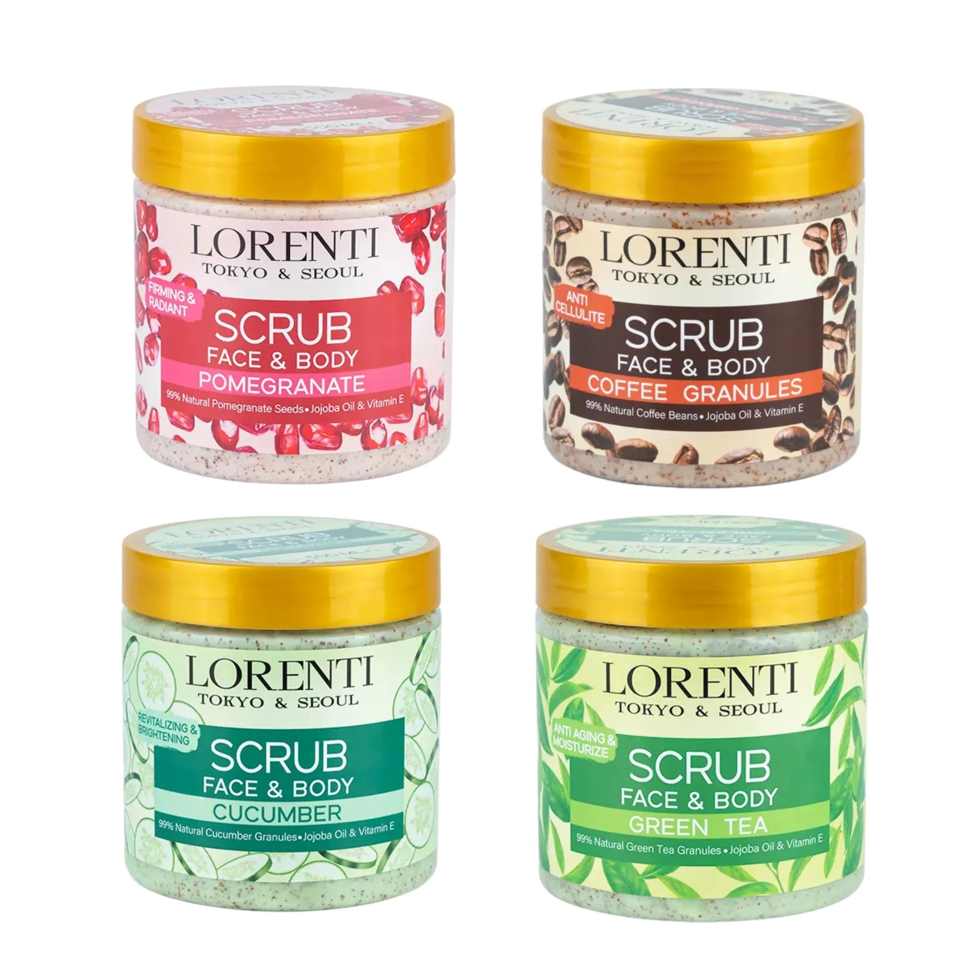 Lorenti Face & Body Scrub Series 16.9oz | 500ml